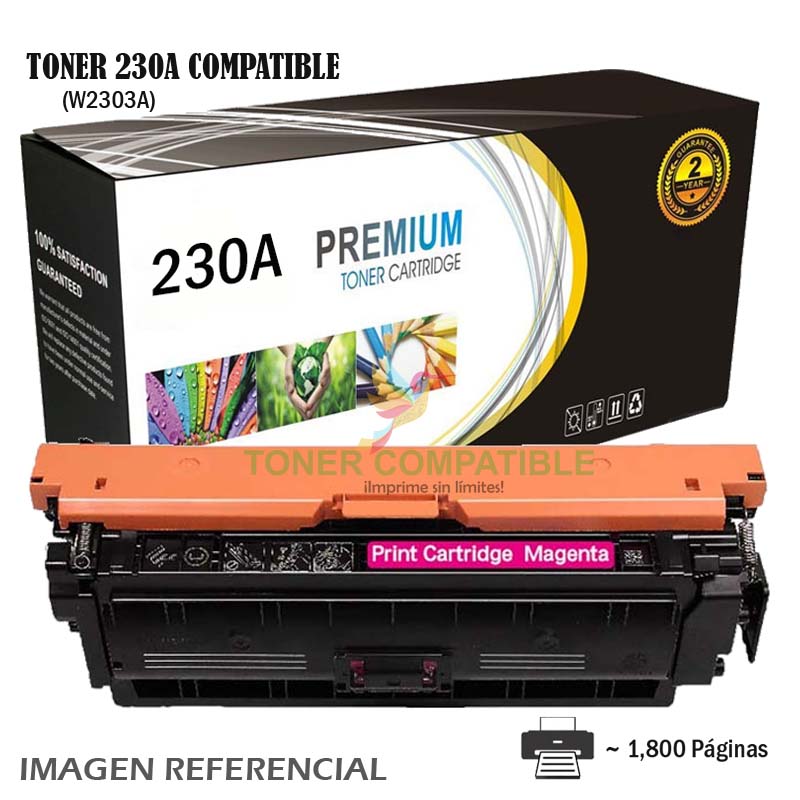 Toner Compatible 230A HP W2303A Magenta Toner Compatible 230A HP W2303A Magenta