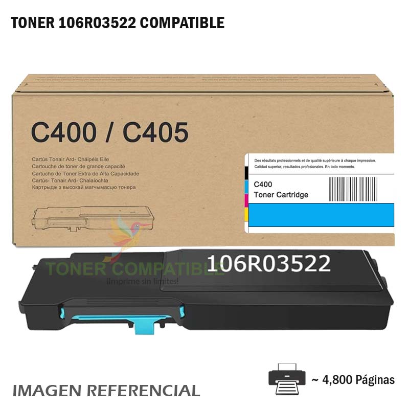 Toner Compatible Xerox 106R03522 Cyan c405 Toner Compatible Xerox 106R03522 Cyan