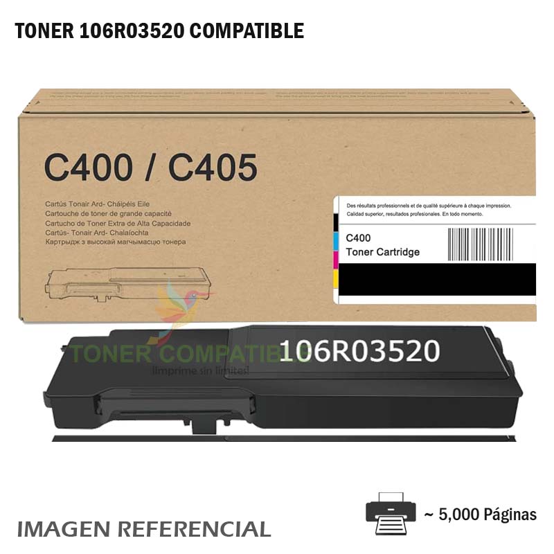 Toner Xerox Compatible 106R03520 Black c400 Toner Xerox Compatible 106R03520 Black