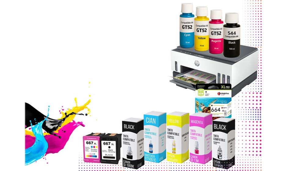 Tintas compatibles para impresoras