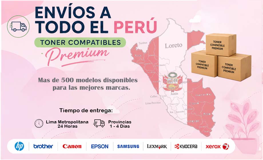 Envios de toner a todo el Perú